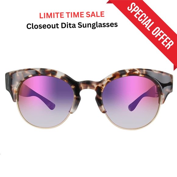 NEW Dita AUTHENTIC SUNGLASSES LIBERTY 22026-C-CMT-GLD-51 12K gold - Picture 3 of 5